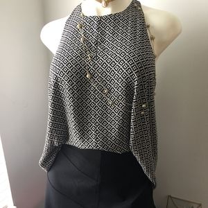 Loft skirt and sleeveless blouse